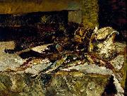Artist Adolphe Joseph Thomas Monticelli Still Life with Sardines and Sea-Urchins USA oil painting artist